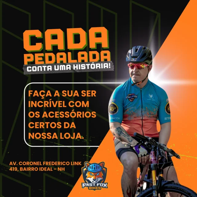 Na Fast Fox, qualidade e inovação se encontram: acessórios modernos, preços justos e atendimento especializado. Tudo para garantir conforto, segurança e estilo nas suas pedaladas, com consciência e desempenho no seu ritmo.